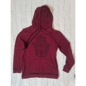 Maroon Hamsa sweater